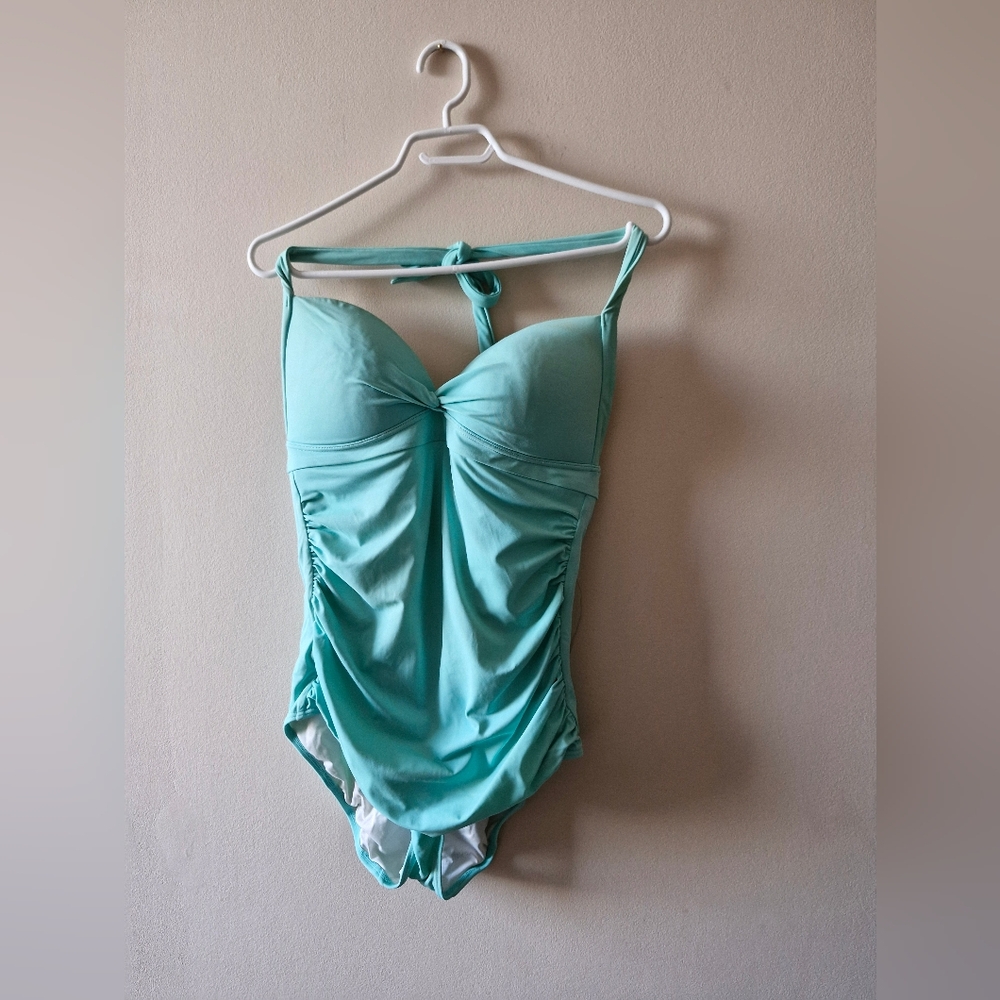 Aqua Ruched Swimsuit From VICTORIA'S SECRET